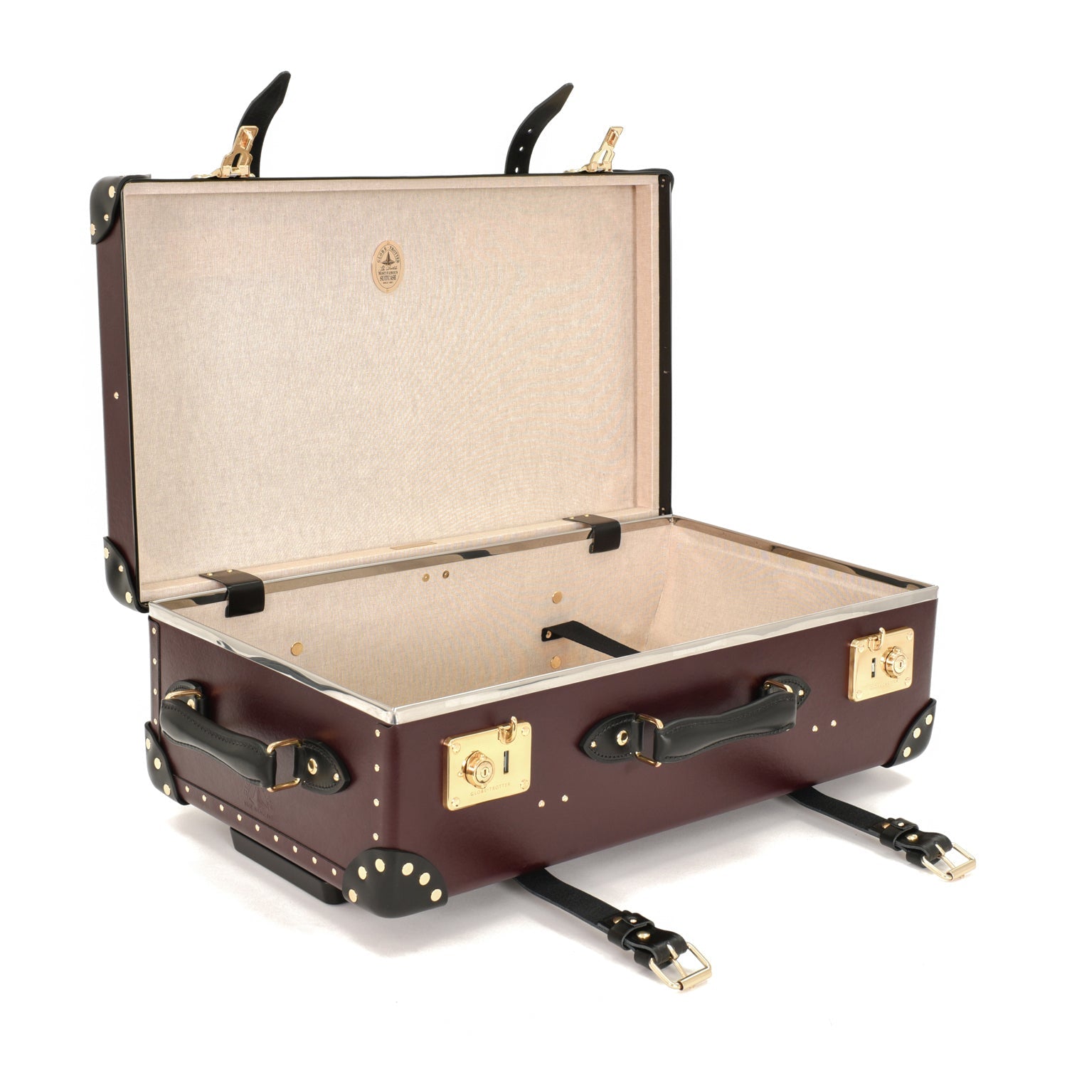 Centenary · Medium Check-In | Oxblood/Black - GLOBE-TROTTER
