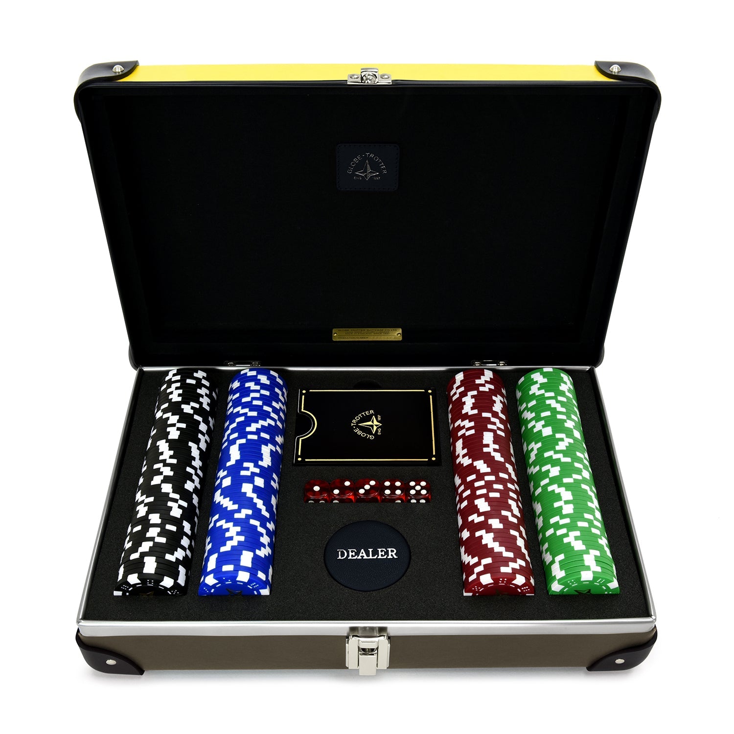 Centenary · Poker Set | Saffron/Brown - GLOBE-TROTTER
