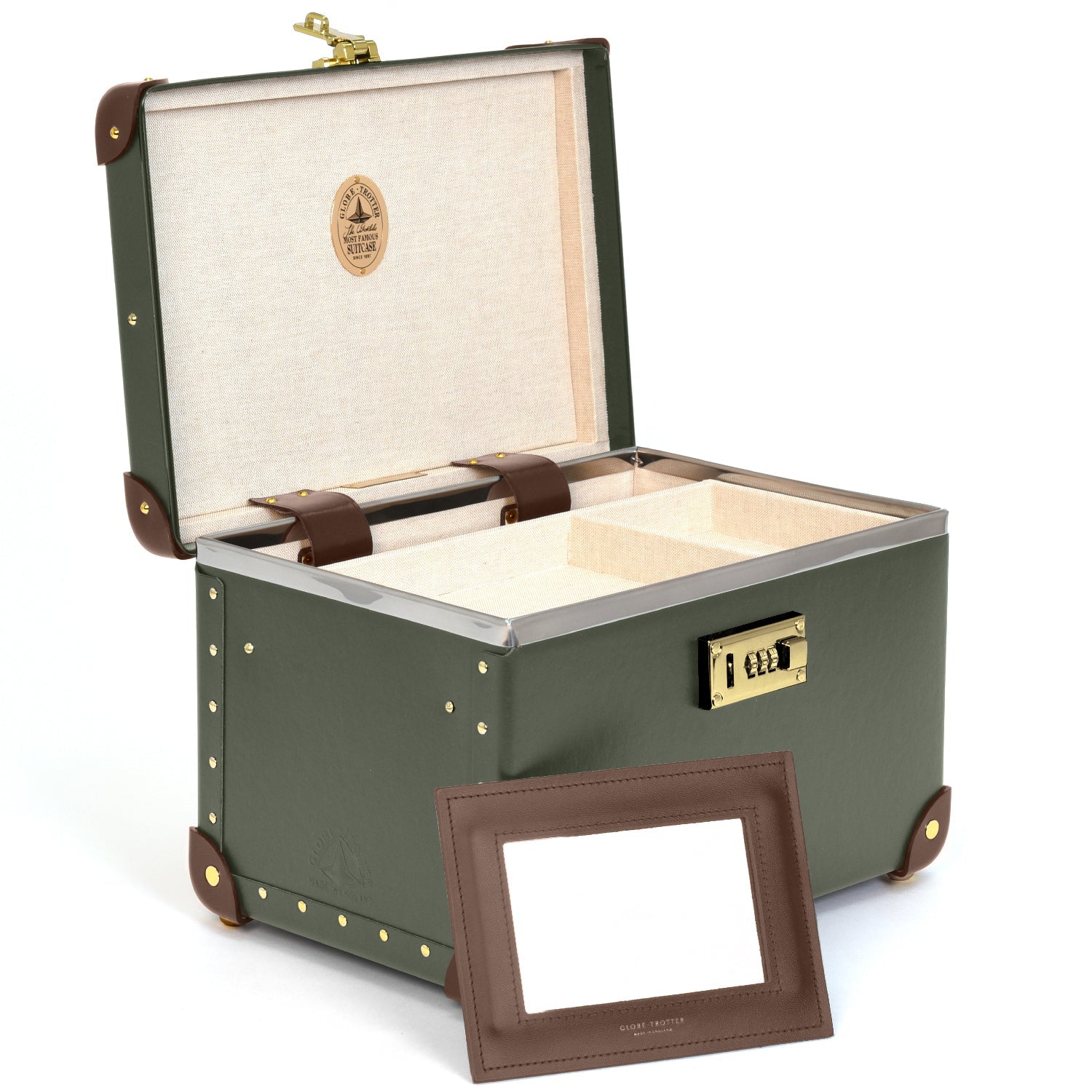 Centenary · Vanity Case | Green/Brown - GLOBE-TROTTER