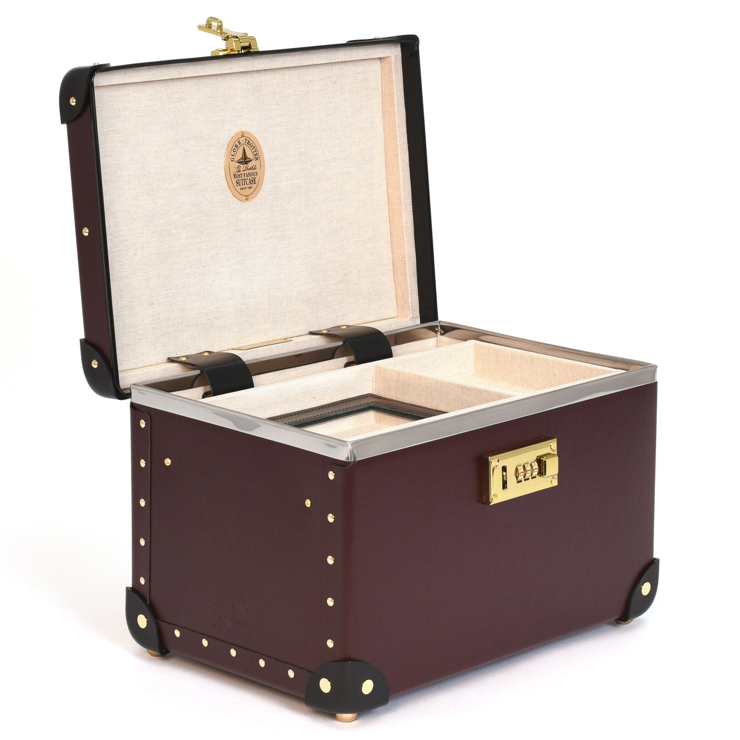 Centenary · Vanity Case | Oxblood/Black - GLOBE-TROTTER