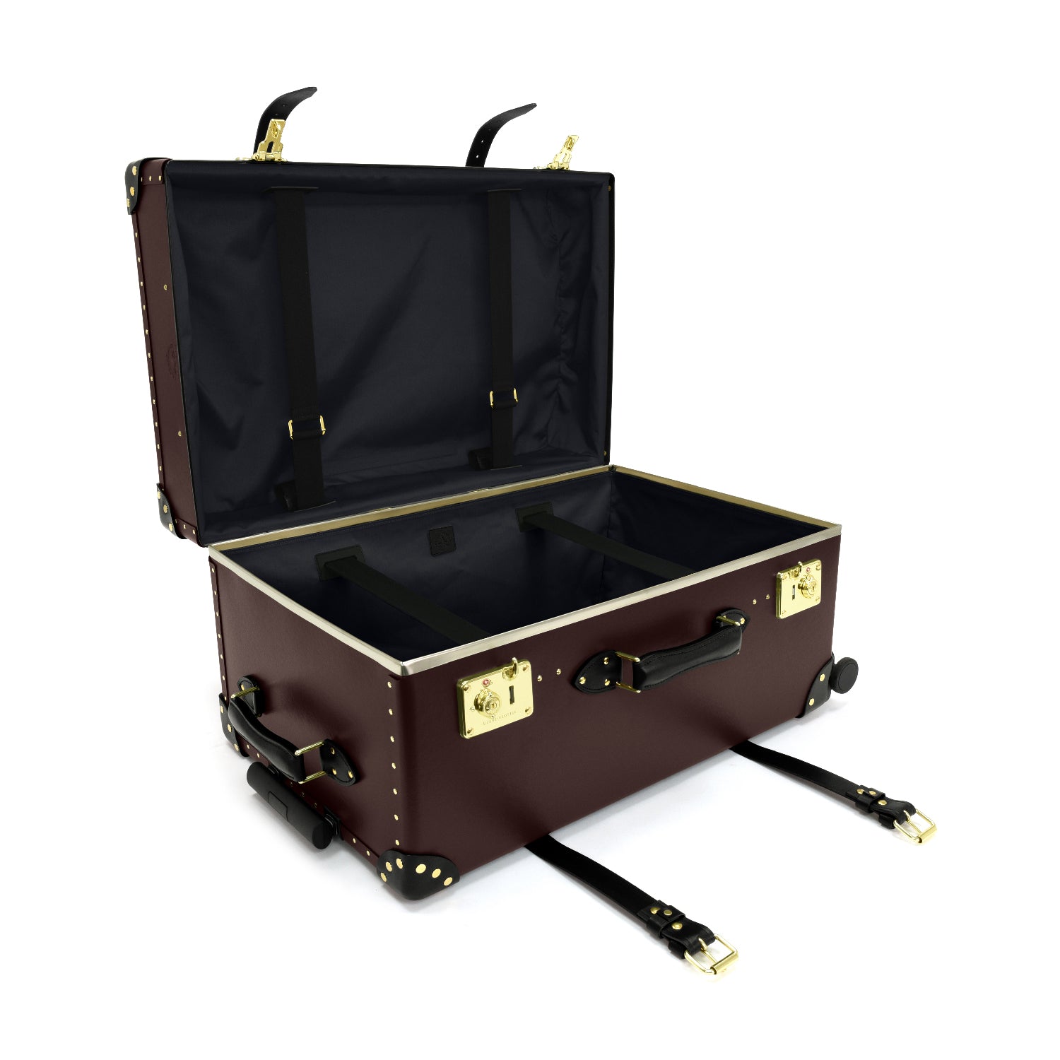 Centenary · XL Trunk - 4 Wheels | Oxblood/Black - GLOBE-TROTTER