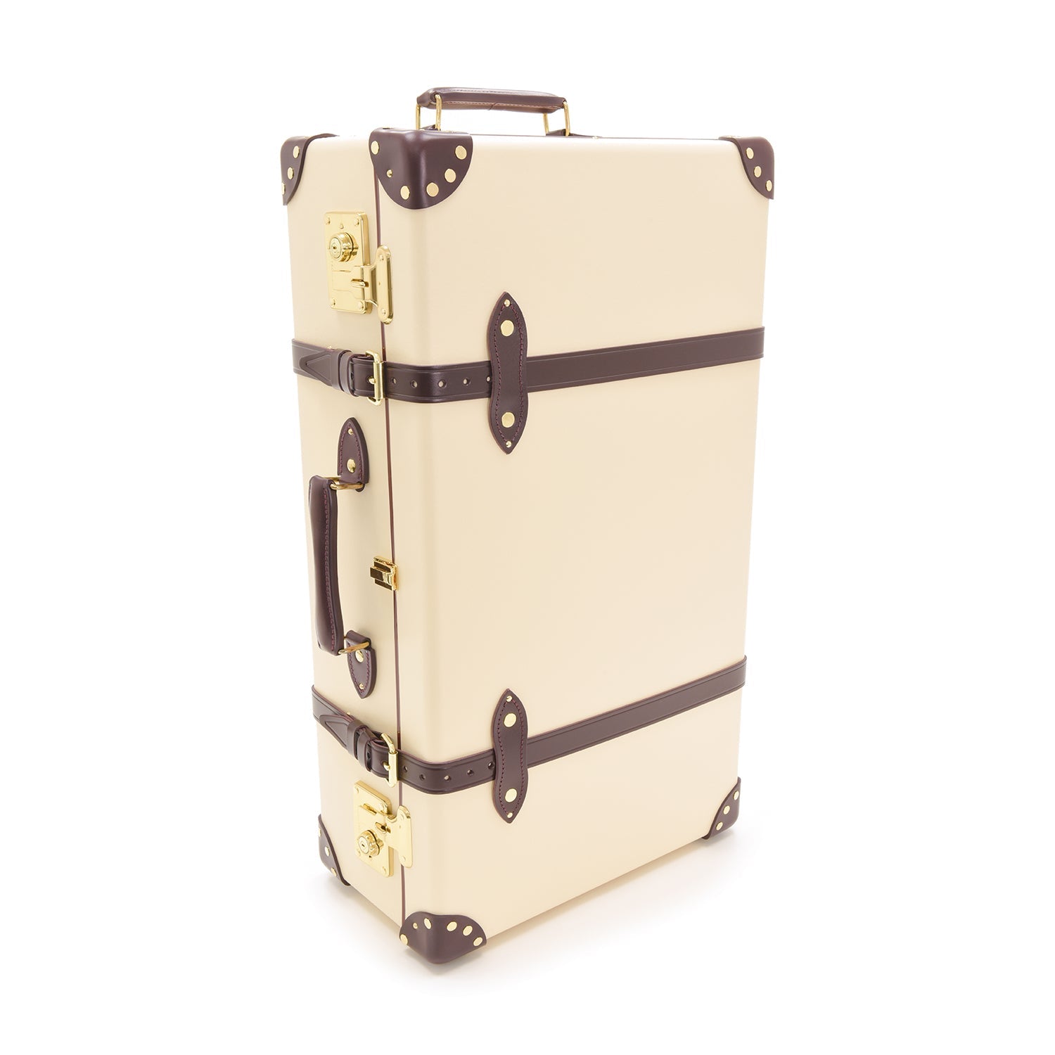 Chelsea Garden · Large Suitcase | Ivory/Burgundy - GLOBE-TROTTER