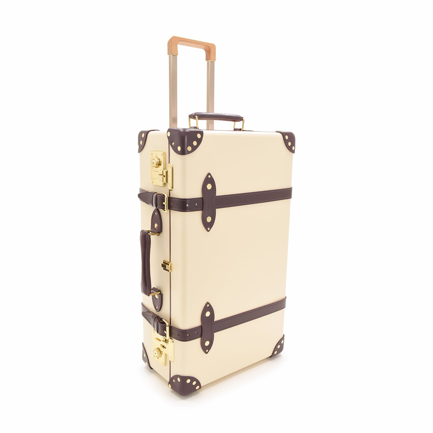 Chelsea Garden · Medium Check-In | Ivory/Burgundy - GLOBE-TROTTER