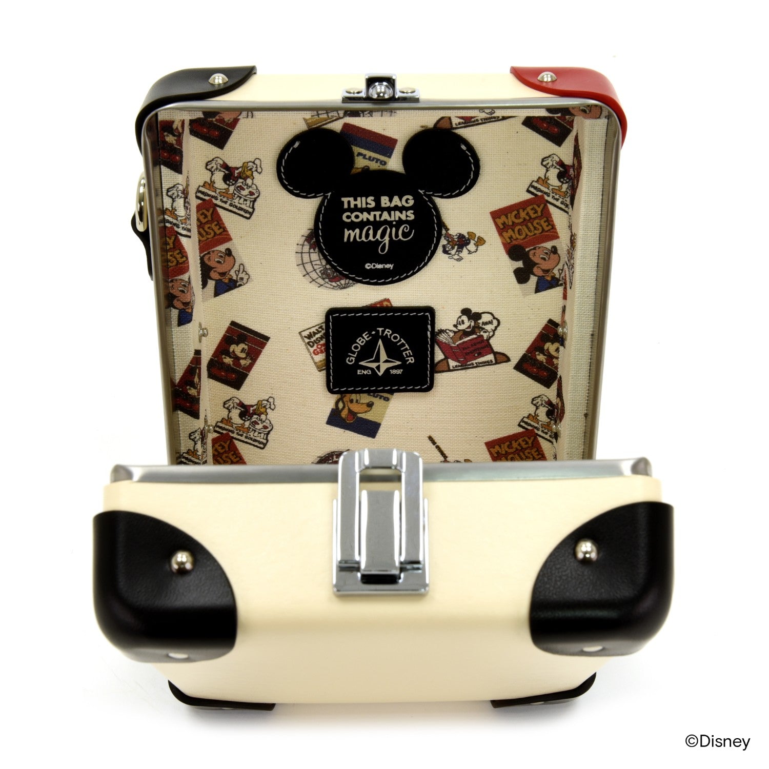 Disney - This Bag Contains Magic Collection · Messenger Case | Ivory/Black - GLOBE-TROTTER