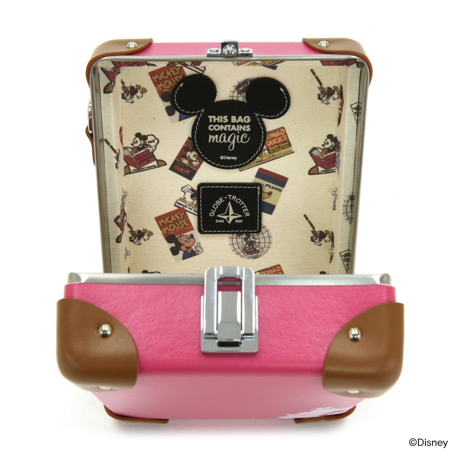 Disney - This Bag Contains Magic Collection · Messenger Case | Magenta/Caramel - GLOBE-TROTTER