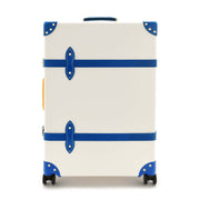 Palm Springs · Large Check-In - 4 Wheels | Ivory/Cobalt/Gold