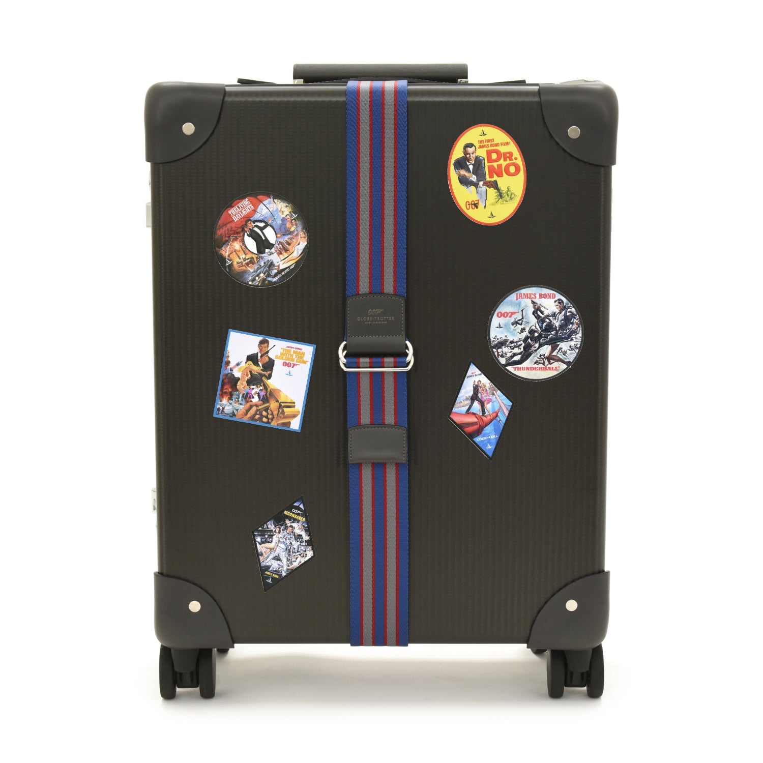 James Bond Leather Luggage Sticker Set | Box - GLOBE-TROTTER
