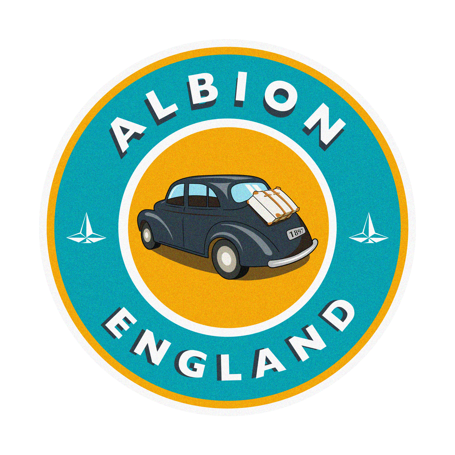 Leather Travel Sticker · Albion - GLOBE-TROTTER