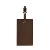 Centenary · Luggage Tag | Brown/Nickel