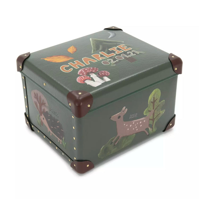 Occasions · Custom Children's Keepsake Box | Woodland - Green/Brown - GLOBE-TROTTER