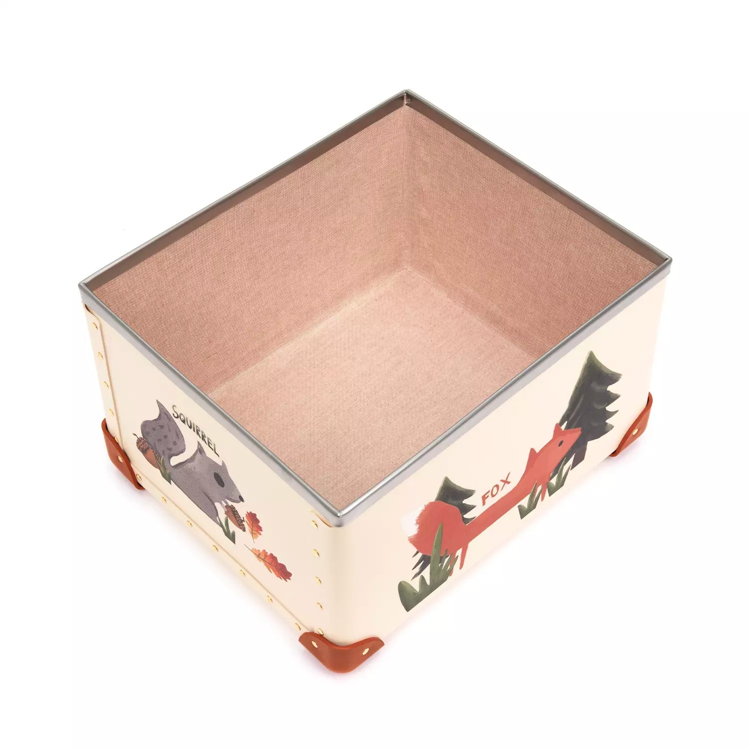 Occasions · Custom Children's Keepsake Box | Woodland - Ivory/Orange - GLOBE-TROTTER