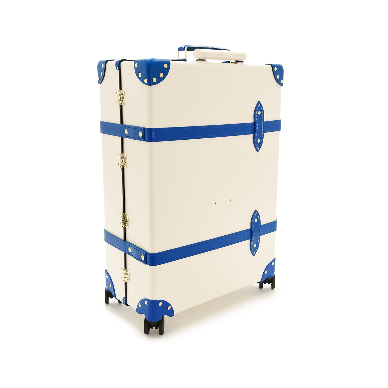 Palm Springs · Large Check-In - 4 Wheels | Ivory/Cobalt/Gold - GLOBE-TROTTER