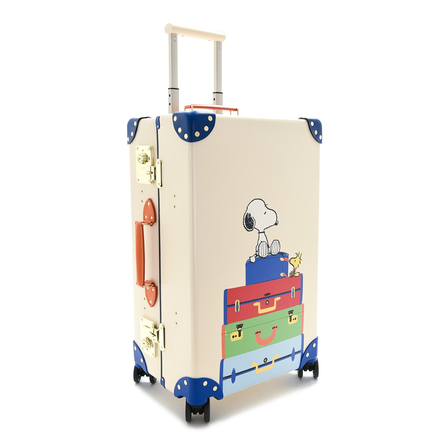 Peanuts · Medium Check-In - 4 Wheels | Ivory/Blue - GLOBE-TROTTER