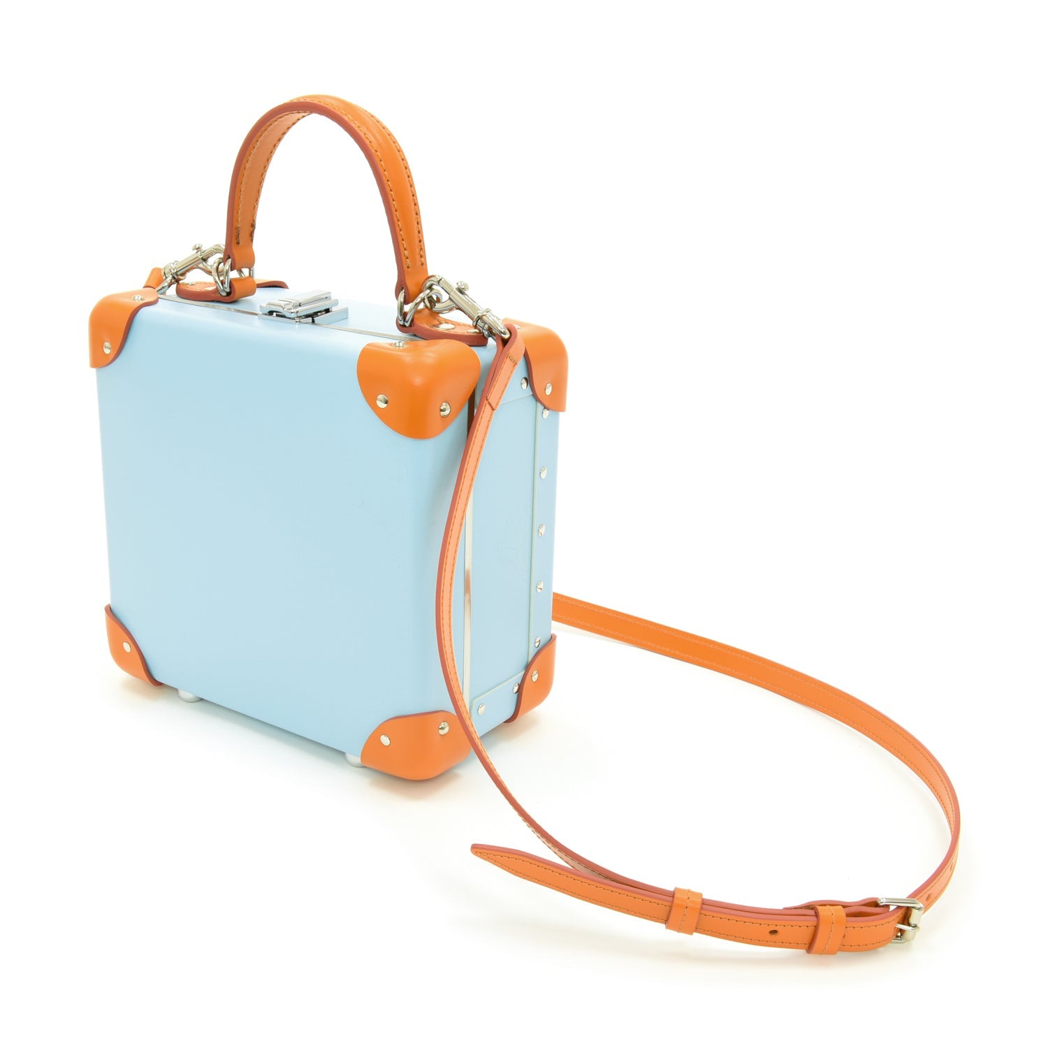 Pop · London Square | Pastel Blue/Pumpkin - GLOBE-TROTTER