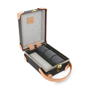 Safari · 3-Slot Watch Case | Brown/Natural - GLOBE-TROTTER