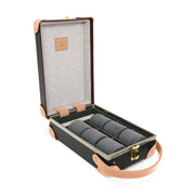 Safari · 6-Slot Watch Case | Brown/Natural - GLOBE-TROTTER