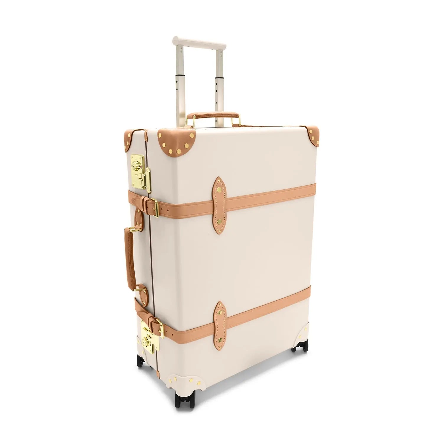Safari Large Check In 4 Wheels Ivory Natural GLOBE TROTTER 1659714310